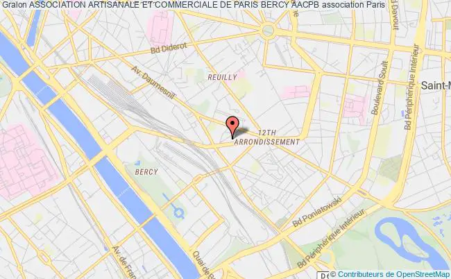 plan association Association Artisanale Et Commerciale De Paris Bercy Aacpb Paris