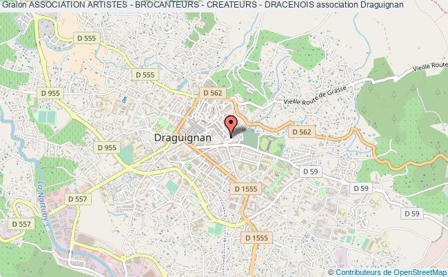 plan association Association Artistes - Brocanteurs - Createurs - Dracenois Draguignan