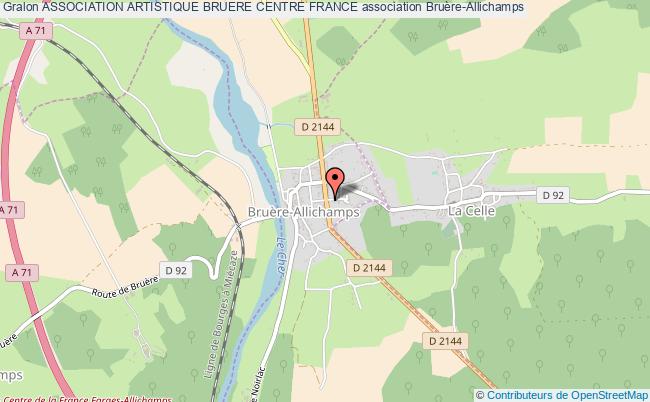 plan association Association Artistique Bruere Centre France Bruère-Allichamps