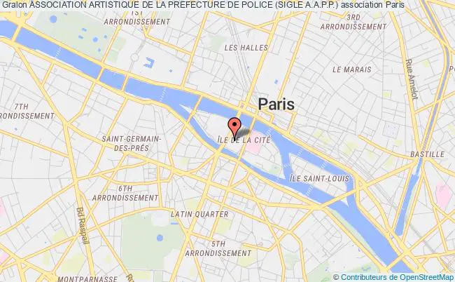 plan association Association Artistique De La Prefecture De Police (sigle A.a.p.p.) Paris