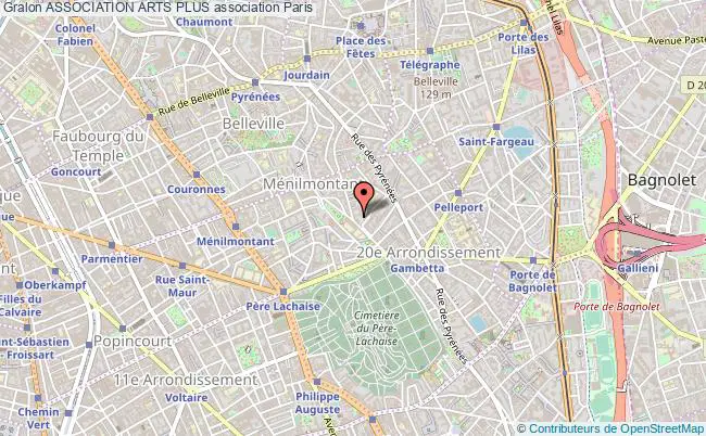 plan association Association Arts Plus Paris