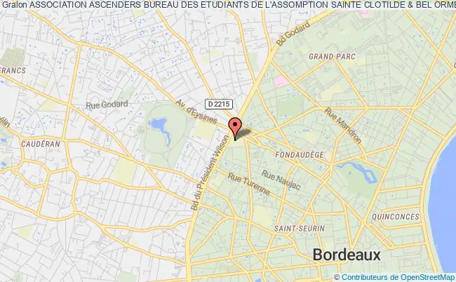 plan association Association Ascenders Bureau Des Etudiants De L'assomption Sainte Clotilde & Bel Orme Bordeaux