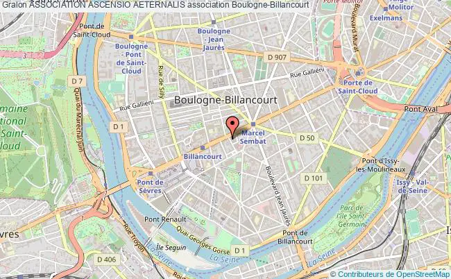 plan association Association Ascensio Aeternalis Boulogne-Billancourt