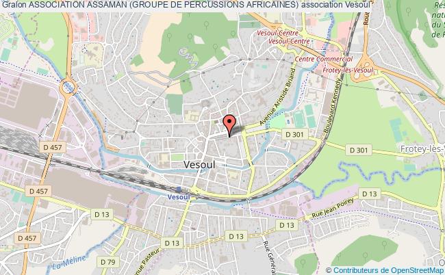 plan association Association Assaman (groupe De Percussions Africaines) Vesoul