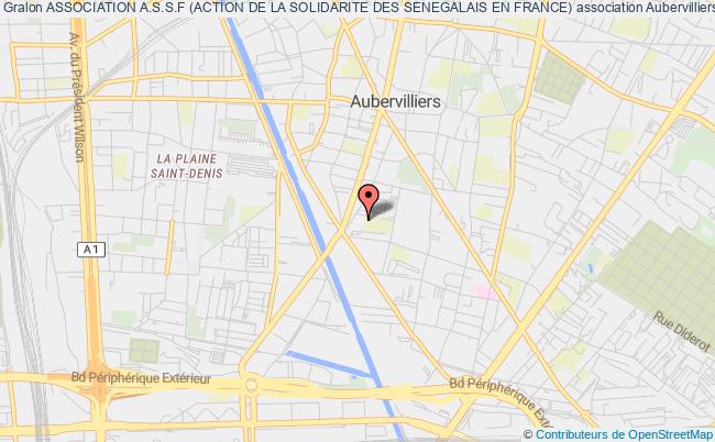 plan association Association A.s.s.f (action De La Solidarite Des Senegalais En France) Aubervilliers