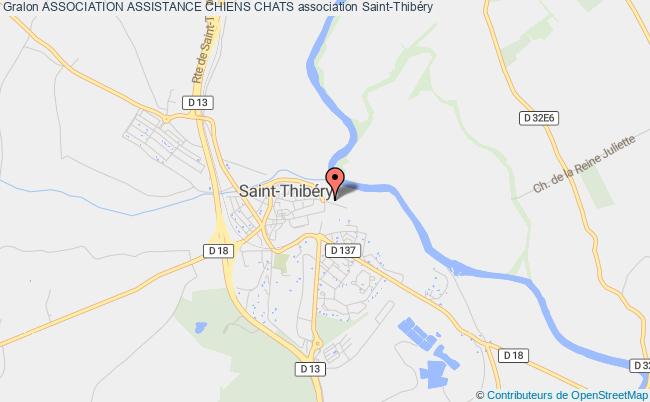 plan association Association Assistance Chiens Chats Saint-Thibéry
