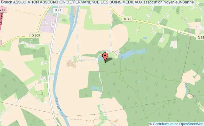 plan association Association Association De Permanence Des Soins Medicaux Noyen-sur-Sarthe