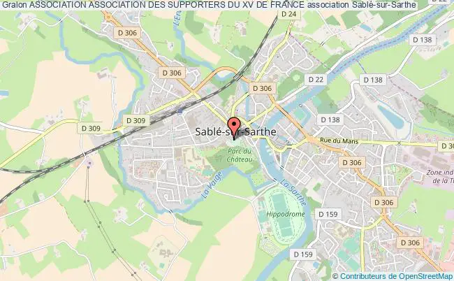 plan association Association Association Des Supporters Du Xv De France Sablé-sur-Sarthe