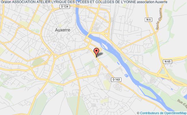 plan association Association Atelier Lyrique Des Lycees Et Colleges De L'yonne Auxerre