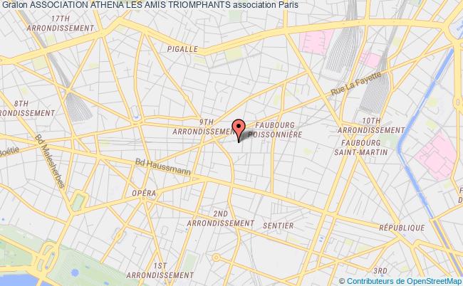 plan association Association Athena Les Amis Triomphants Paris