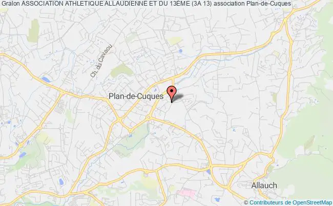 plan association Association Athletique Allaudienne Et Du 13Ème (3a 13) Plan-de-Cuques