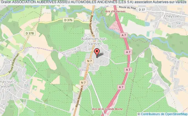 plan association Association Auberives Assieu Automobiles Anciennes (les 5 A) Auberives-sur-Varèze