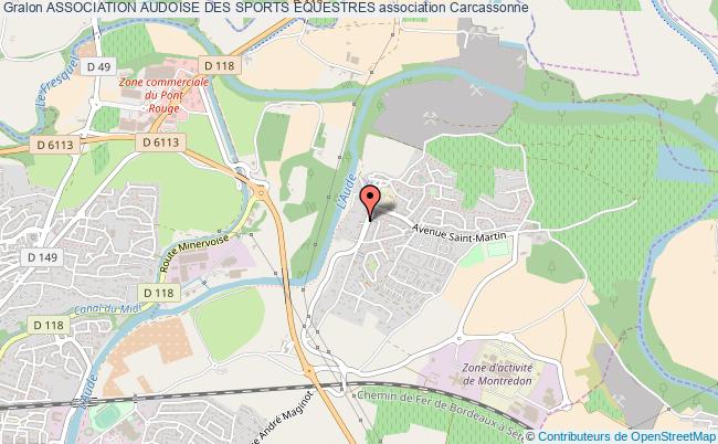 plan association Association Audoise Des Sports Equestres Carcassonne