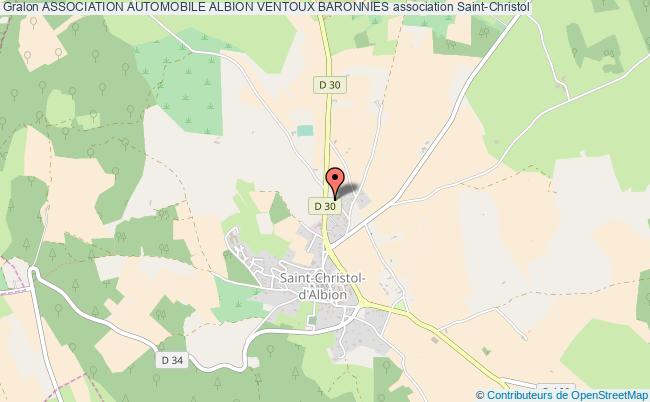 plan association Association Automobile Albion Ventoux Baronnies Saint-Christol