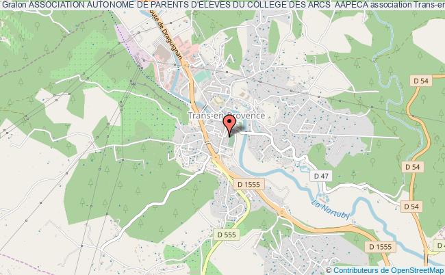 plan association Association Autonome De Parents D'eleves Du College Des Arcs  Aapeca Trans-en-Provence