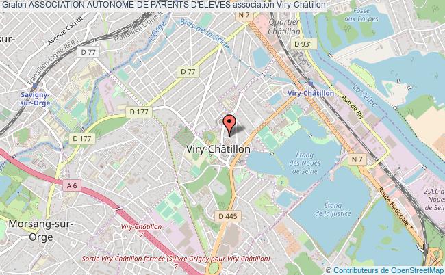 plan association Association Autonome De Parents D'eleves Viry-Châtillon