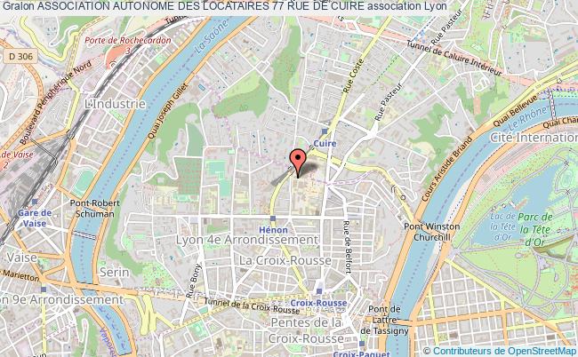 plan association Association Autonome Des Locataires 77 Rue De Cuire Lyon 4e Arrondissement