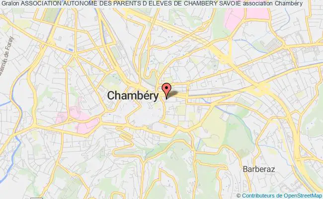 plan association Association Autonome Des Parents D Eleves De Chambery Savoie Chambéry
