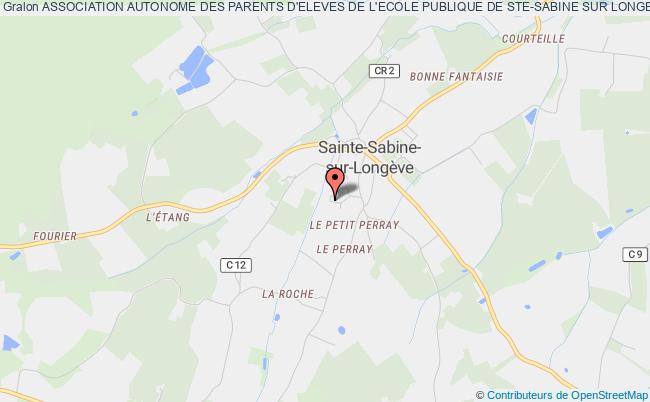 plan association Association Autonome Des Parents D'eleves De L'ecole Publique De Ste-sabine Sur Longeve Sainte-Sabine-sur-Longève