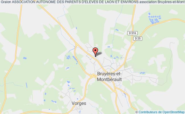 plan association Association Autonome Des Parents D'eleves De Laon Et Environs Bruyères-et-Montbérault