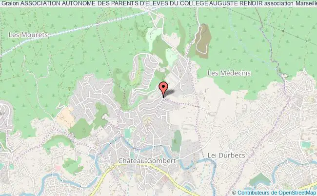 plan association Association Autonome Des Parents D'eleves Du College Auguste Renoir Marseille