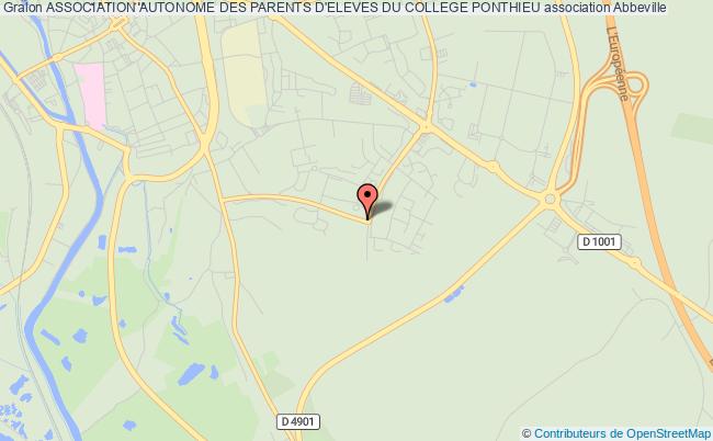 plan association Association Autonome Des Parents D'eleves Du College Ponthieu Abbeville