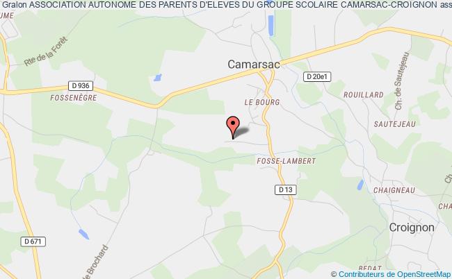 plan association Association Autonome Des Parents D'eleves Du Groupe Scolaire Camarsac-croignon CAMARSAC