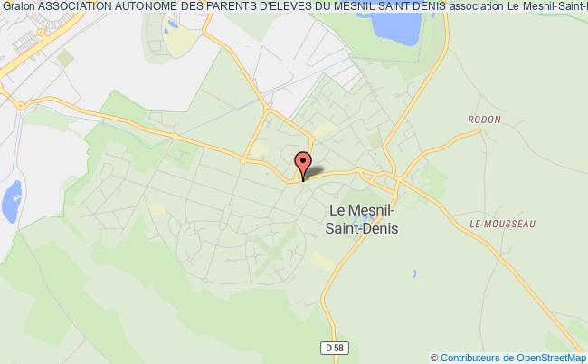 plan association Association Autonome Des Parents D'eleves Du Mesnil Saint Denis Le    Mesnil-Saint-Denis