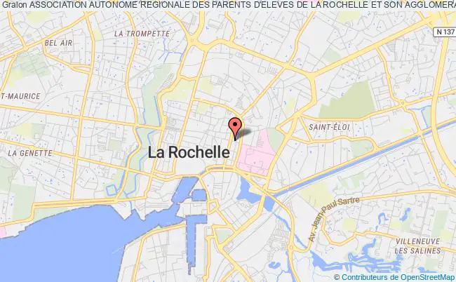 plan association Association Autonome Regionale Des Parents D'eleves De La Rochelle Et Son Agglomeration (aarpe La Rochelle) Rochelle