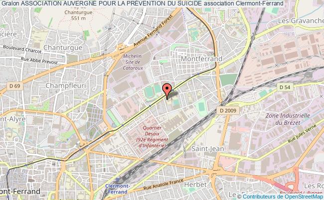 plan association Association Auvergne Pour La PrÉvention Du Suicide Clermont-Ferrand
