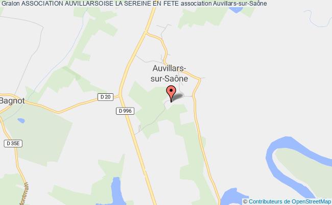plan association Association Auvillarsoise La Sereine En Fete Auvillars-sur-Saône