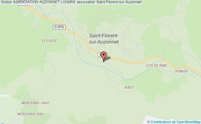 plan association Association Auzonnet Loisirs Saint-Florent-sur-Auzonnet