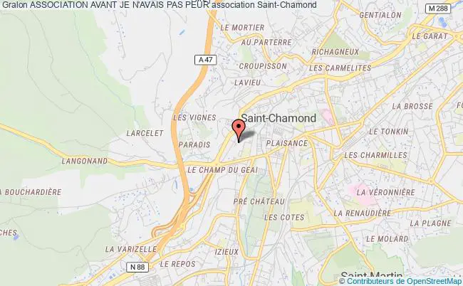 plan association Association Avant Je N'avais Pas Peur Saint-Chamond