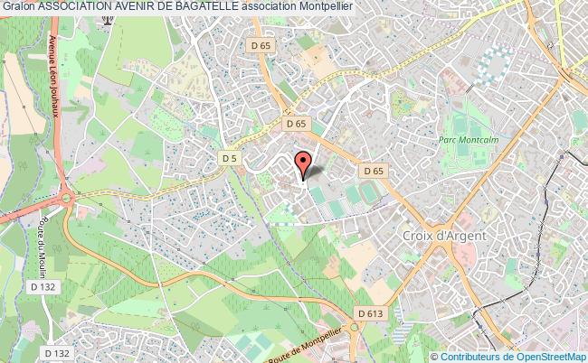 plan association Association Avenir De Bagatelle Montpellier