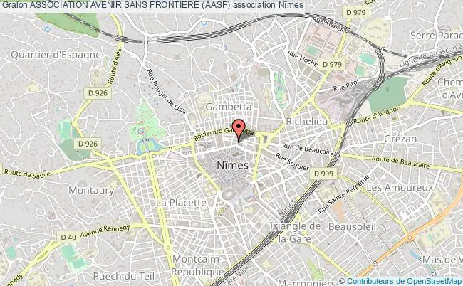 plan association Association Avenir Sans Frontiere (aasf) Nîmes