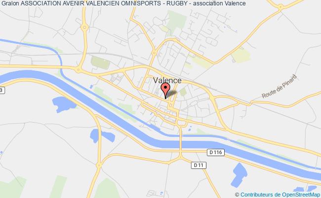 plan association Association Avenir Valencien Omnisports - Rugby - Valence d'Agen