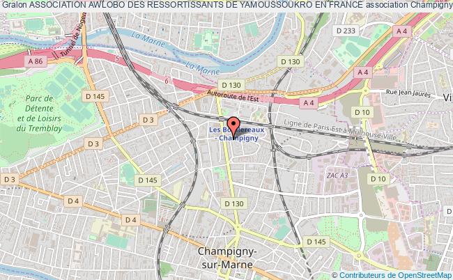 plan association Association Awlobo Des Ressortissants De Yamoussoukro En France Champigny-sur-Marne