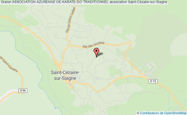 plan association Association Azurenne De Karate-do Traditionnel Saint-Cézaire-sur-Siagne