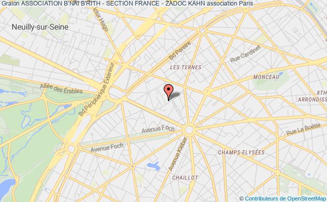 ASSOCIATION B'NAI B'RITH - SECTION FRANCE - ZADOC KAHN