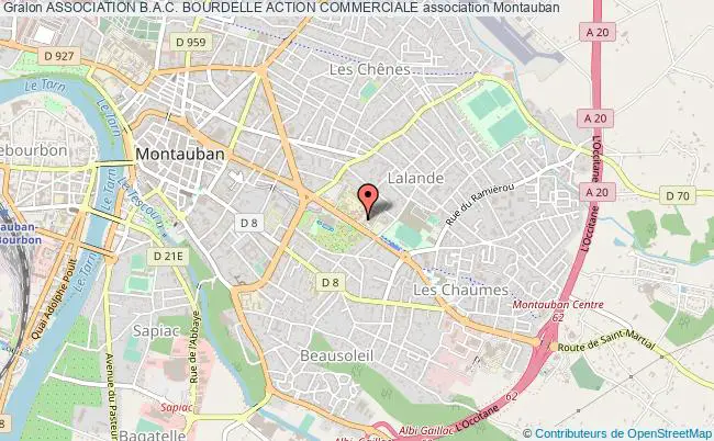 plan association Association B.a.c. Bourdelle Action Commerciale Montauban