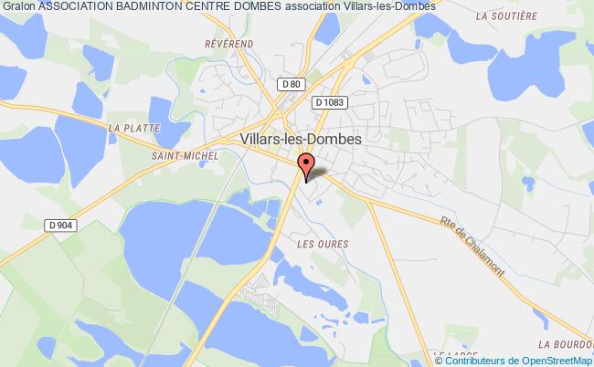 plan association Association Badminton Centre Dombes Villars-les-Dombes