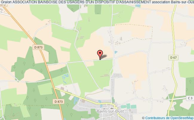 plan association Association Bainsoise Des Usagers D'un Dispositif D'assainissement Bains-sur-Oust