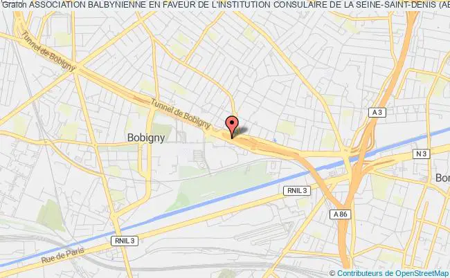 plan association Association Balbynienne En Faveur De L'institution Consulaire De La Seine-saint-denis (abfic 93) Bobigny Cedex