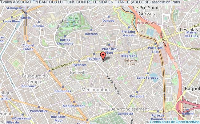 plan association Association Bantous Luttons Contre Le Sida En France (ablcosf) Paris
