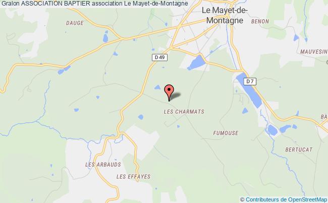 plan association Association Baptier Le    Mayet-de-Montagne