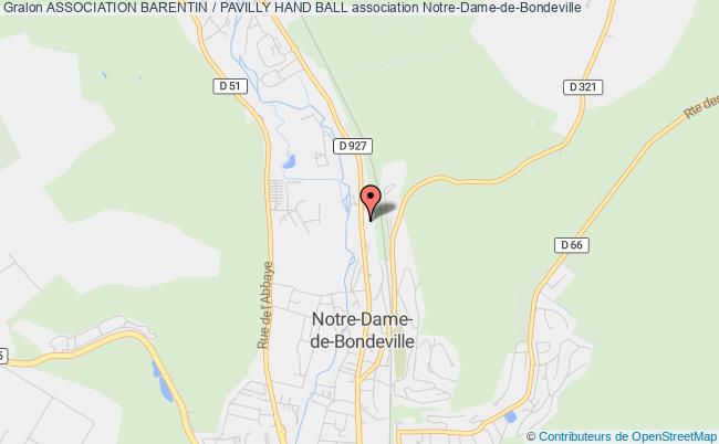 plan association Association Barentin / Pavilly Hand Ball Notre-Dame-de-Bondeville