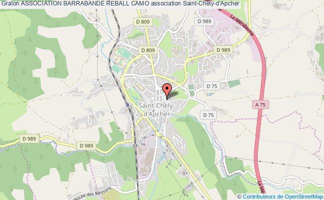 plan association Association Barrabande Reball Camo Saint-Chély-d'Apcher