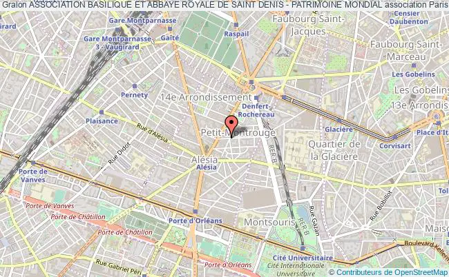 plan association Association Basilique Et Abbaye Royale De Saint Denis - Patrimoine Mondial Paris