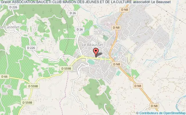plan association Association Bauceti Club Maison Des Jeunes Et De La Culture Le    Beausset