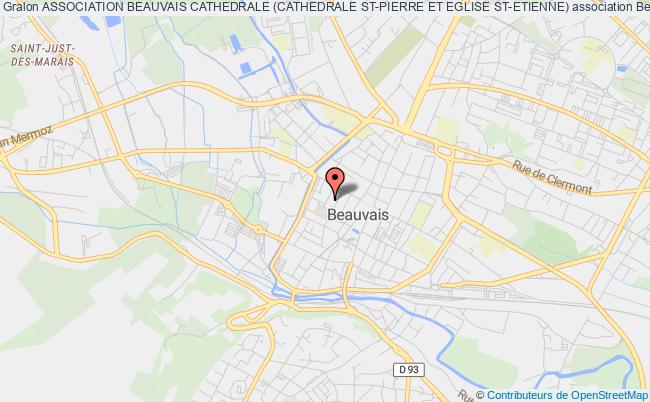 plan association Association Beauvais Cathedrale (cathedrale St-pierre Et Eglise St-etienne) Beauvais